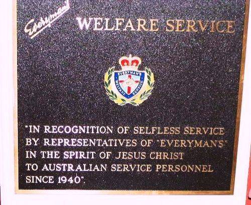Everymans Welfare Service Plaque