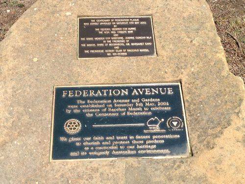 Federation Avenue Plaques :October 2013