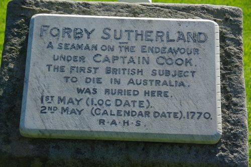 Forby Sutherland Memorial Plaque