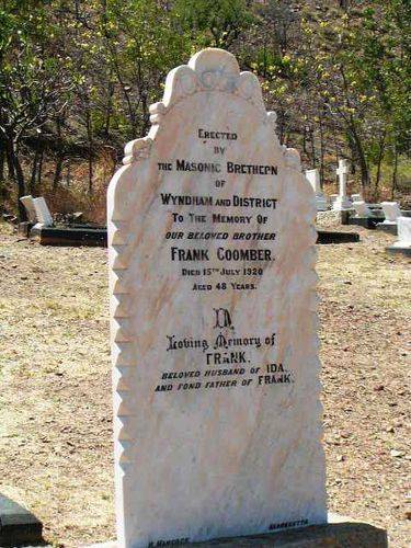 Frank Coomber Headstone