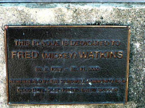 Fred Watkins Plaque