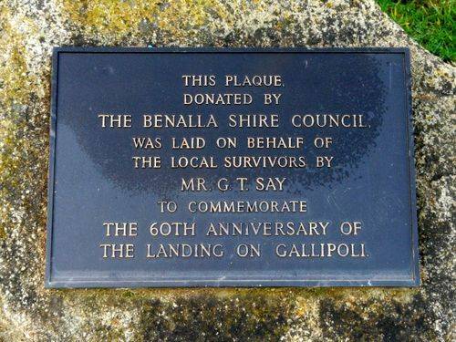 Gallipoli Landing Memorial Plaque : 09-August-2011