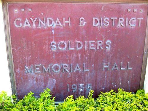 Soldiers Memorial Hall Plaque: 01-10-2009