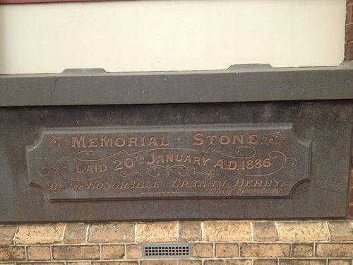 Geelong West Post Office Foundation Stone: 11-09-2013