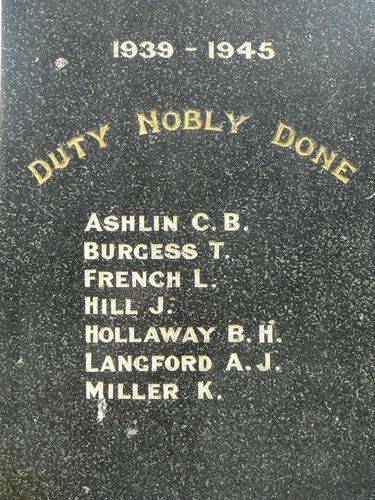 Geeveston Cenotaph   Rear