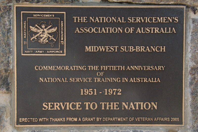 National Service Plaque:18-August-2015