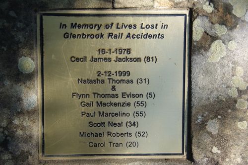 Glenbrook Train Disaster Plaque 2: September 2013