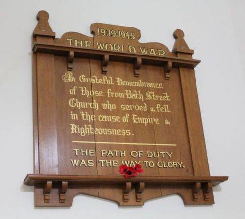 Glenelg Uniting Church Bath Street  World War Two Honour Board : 20-December-2012