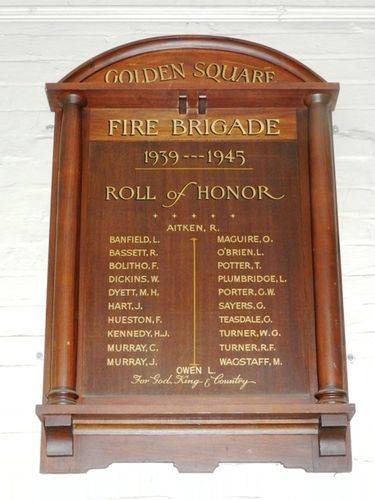 Golden Square Fire Brigade Honour Roll : 01-March-2013