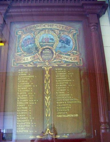 Grandchester Roll of Honour