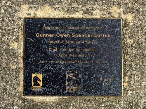 Gunner Owen Spencer Loftus : 28-November-2011