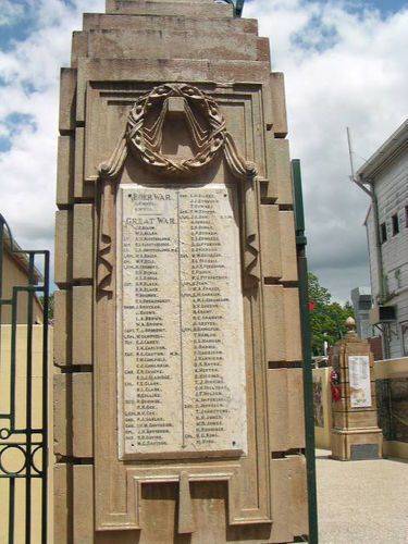 Gympie Gates Left Pillar Honour Roll