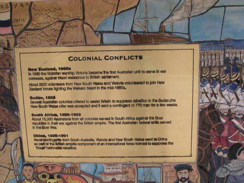 Colonial Conflicts Plaque
