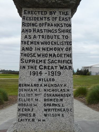 Hastings War Memorial : 27-September-2011