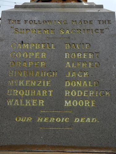 Hexham War Memorial : 17-February-2012