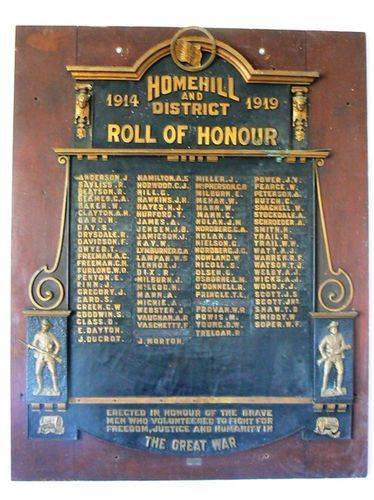 Home Hill and District Roll of Honour : 25-April-2011