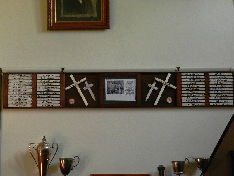 24-May-2016 : (Tim Fitzgerald ) : Name plaques at Newstead Historical Society