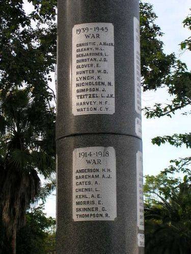 Ingham War Memorial Honour Rolls