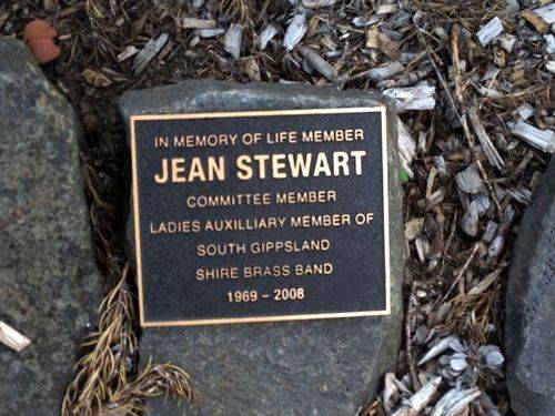Jean Stewart Plaque : 3-04-2014