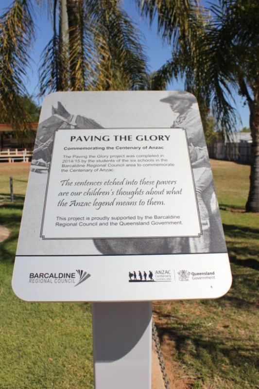 ANZAC Centenary Plaque: 01-March-2016