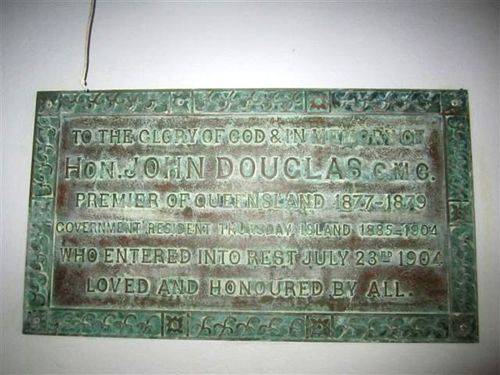 John Douglas Memorial Chapel Plaque : 22-07-2013
