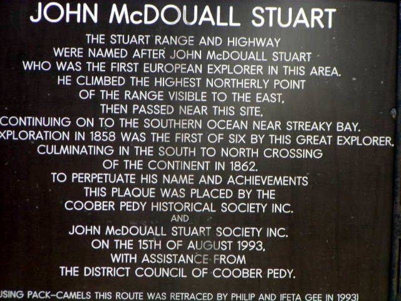 McDouall Stuart Plaque : 2004