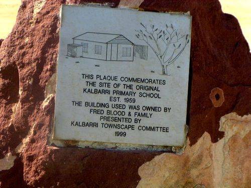 Kalbarri School Site  Inscription