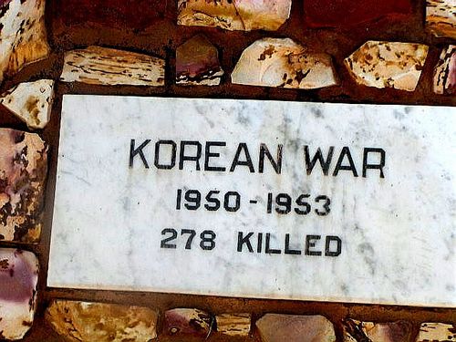 Kalbarri War Memorial Plaque Korea