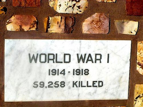 Kalbarri War Memorial Plaque WW1