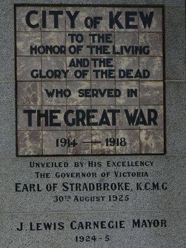 Kew War Memorial