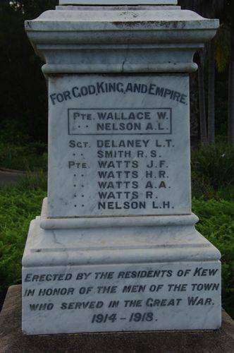 Kew War Memorial Closeup  : June 2014