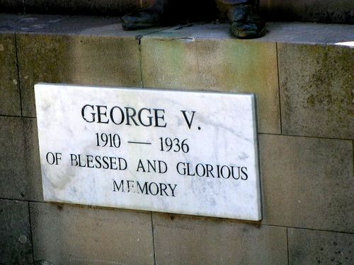 King George V Inscription  Nov 2009
