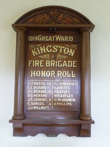 Kingston Fire Brigade Honour Roll