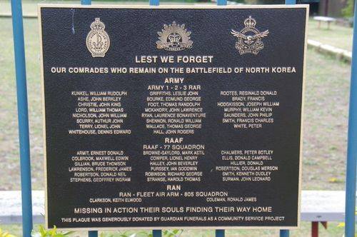 Korea MIA Plaque : Feb 2014 Korea MIA Plaque : Feb 2014