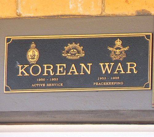 Korean War Plaque : 30-December-2012