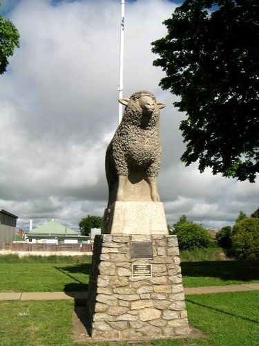 Lamb and Potato Monument Front View