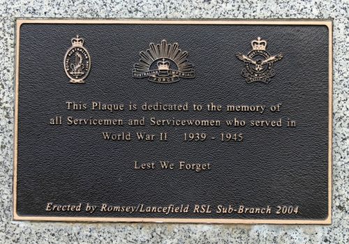 Lancefield War Memorial : 14-July-2012