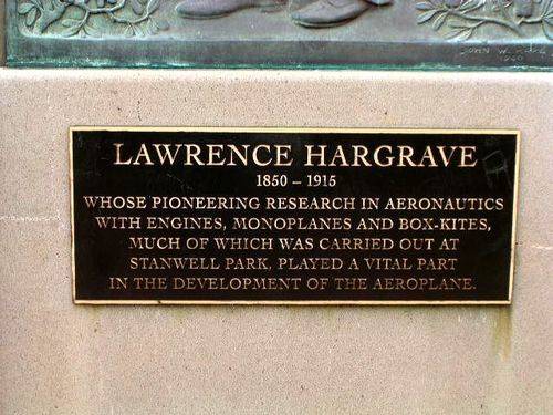 Lawrence Hargrave Memorial Inscription