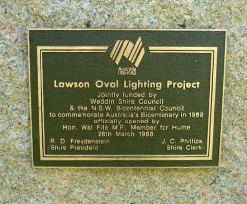 Lawson Oval Lighting Project : 17-February-2011