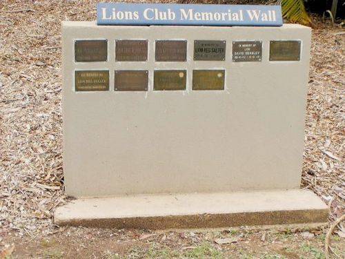 Lions Club Memorial Wall