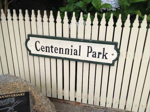 Centennial Park Sign : March 2014