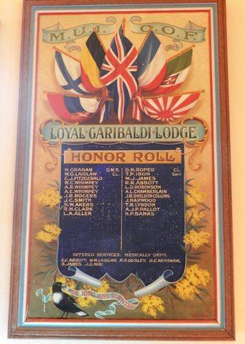 M.U.I.O.O.F Loyal Garibaldi Lodge Honour Roll : 22-March-2013
