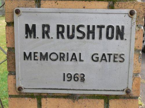 M. R. Rushton : 08-November-2011