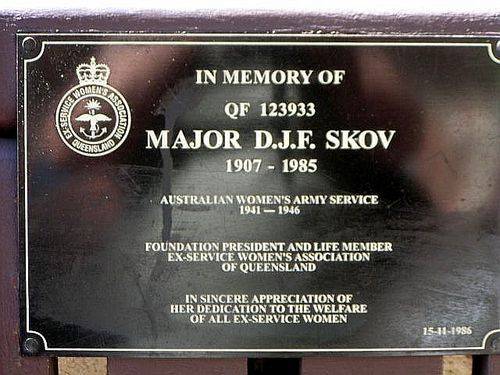 Major D J F Skov Plaque