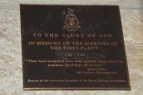 Marines of the First Fleet Plaque : March 2014