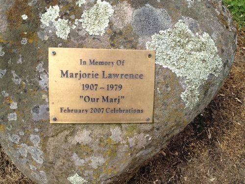 Marjorie Lawrence Plaque : November 2013