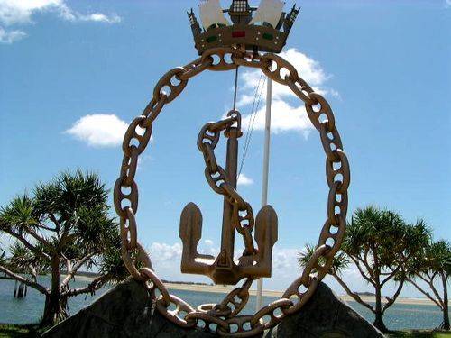 Maroochydore Naval Memorial Closeup