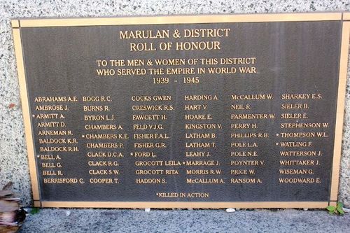 Marulan War Memorial : 17-July-2011