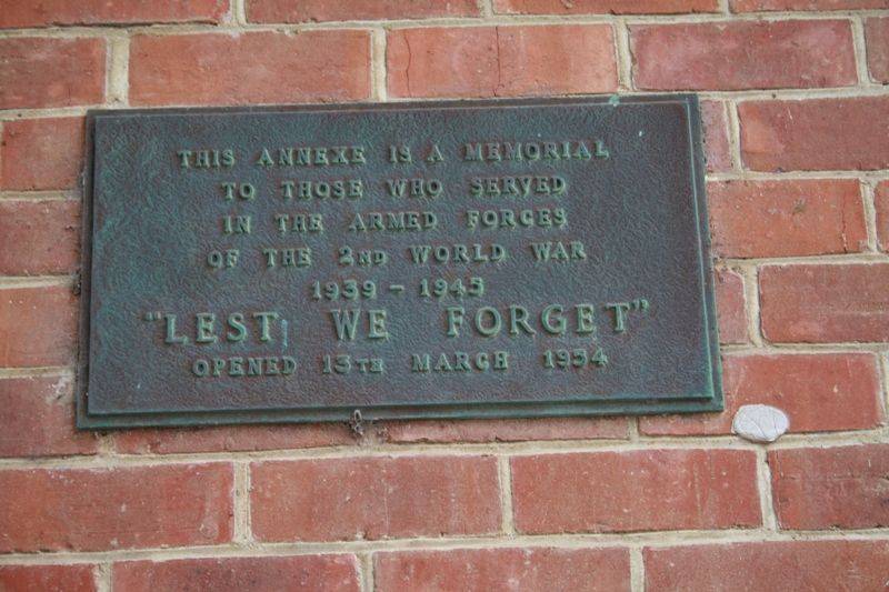 WW2 Plaque : 19-April-2015