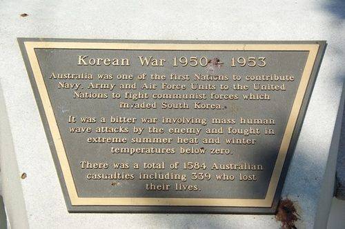 Korean War Plaque : November 2013
